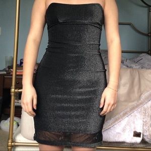 Black mini dress